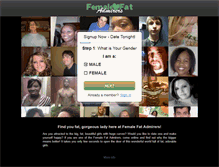 Tablet Screenshot of femalefatadmirers.com